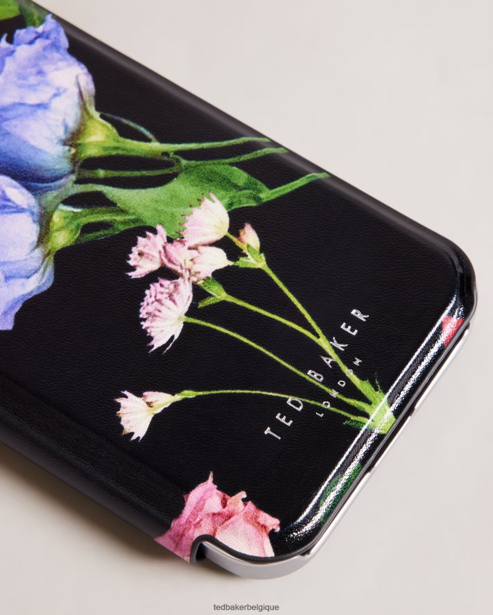 être Ted Baker collection akivar bouquet miroir folio iphone 12 et 12 pro noir FR8J422109 articles ménagers