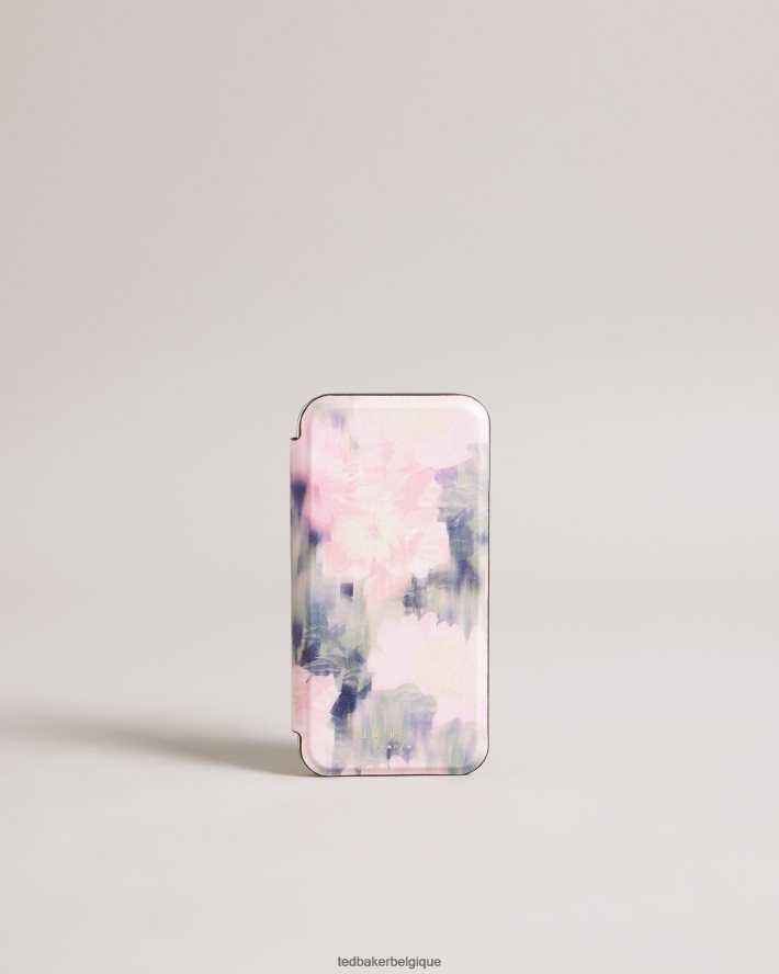 être Ted Baker collection argent miroir floral flou folio iphone 12 et 12 pro rose FR8J422113 articles ménagers