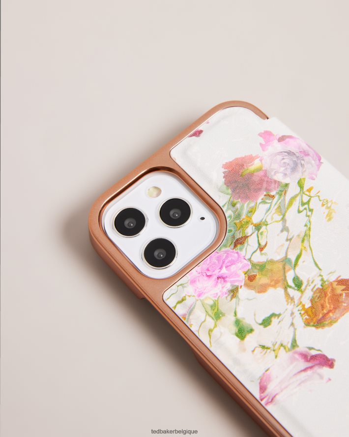 être Ted Baker collection coque miroir iphone 12 et 12 pro aquarelle florale gwladus rose pâle FR8J422102 articles ménagers