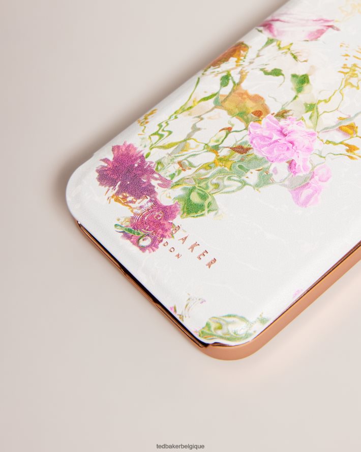être Ted Baker collection coque miroir iphone 12 et 12 pro aquarelle florale gwladus rose pâle FR8J422102 articles ménagers