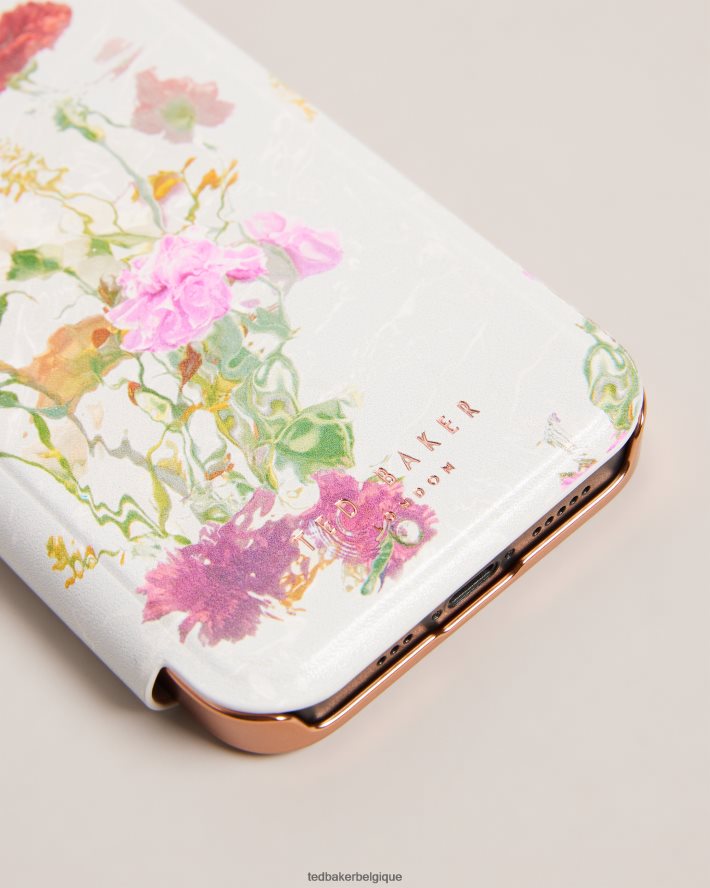 être Ted Baker collection gwladys coque miroir aquarelle florale pour iphone 13 et 14 rose pâle FR8J422101 articles ménagers