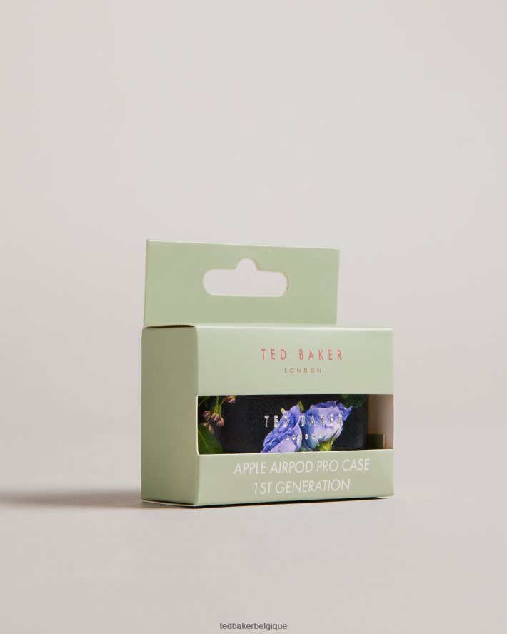 être Ted Baker collection étui airpod pro à fleurs en faux cuir anoraa noir FR8J422111 articles ménagers