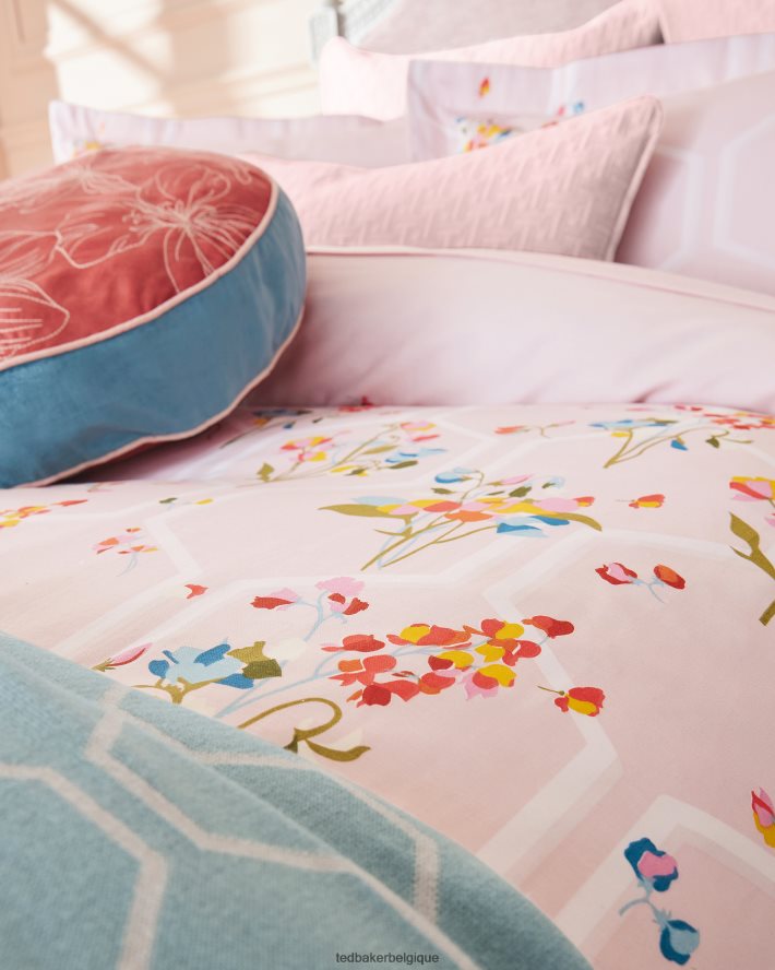 être Ted Baker collection ensemble de housse de couette pmint menthe poivrée pour lit double/grand lit rose FR8J422098 articles ménagers