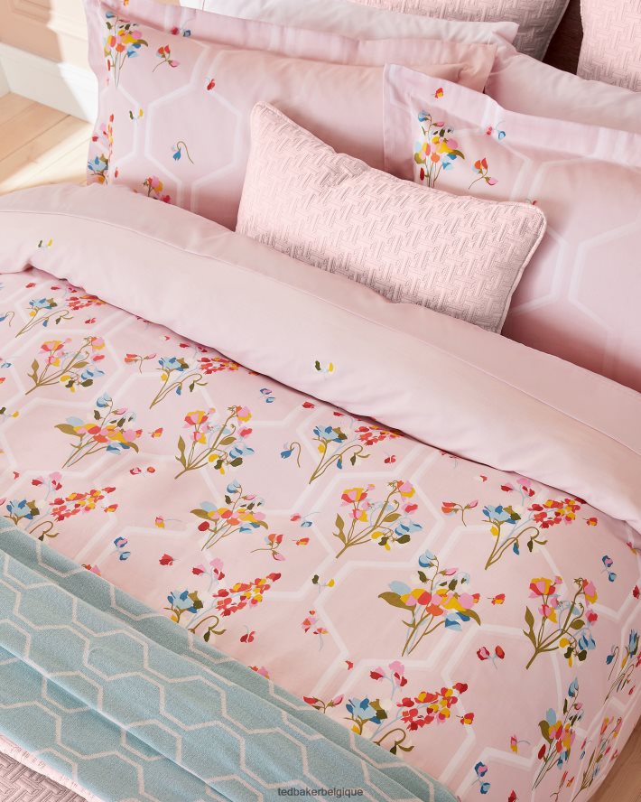 être Ted Baker collection ensemble de housse de couette pmint menthe poivrée pour lit double/grand lit rose FR8J422098 articles ménagers