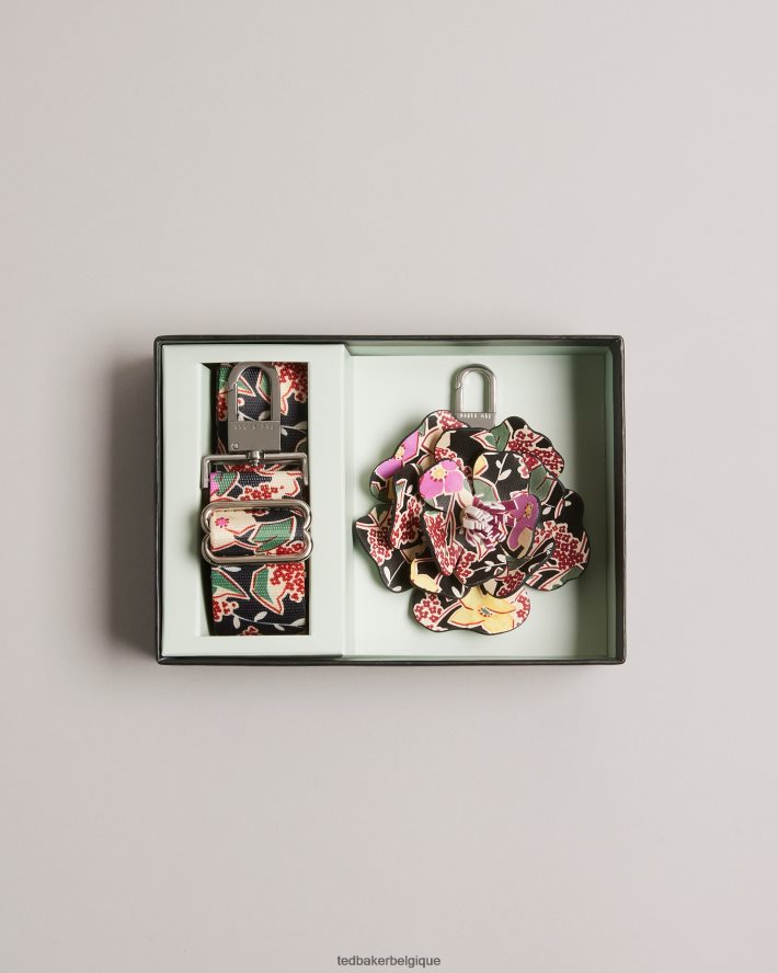 être Ted Baker femmes Ensemble sangle en sangle imprimée et porte-clés eemmaay noir FR8J42949 cadeaux