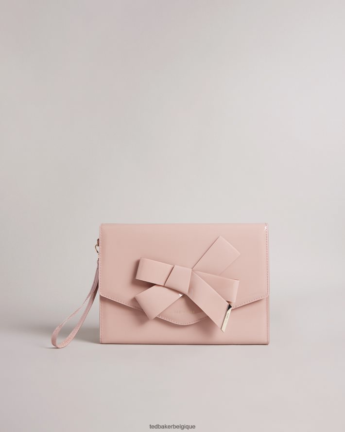 être Ted Baker femmes pochette enveloppe à nœud Nikkey rose pâle FR8J42775 cadeaux