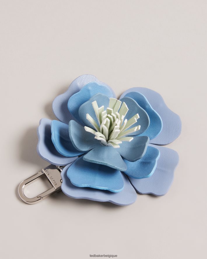 être Ted Baker femmes porte-clés à fleurs avec sangle en sangle florale bleu FR8J42939 cadeaux