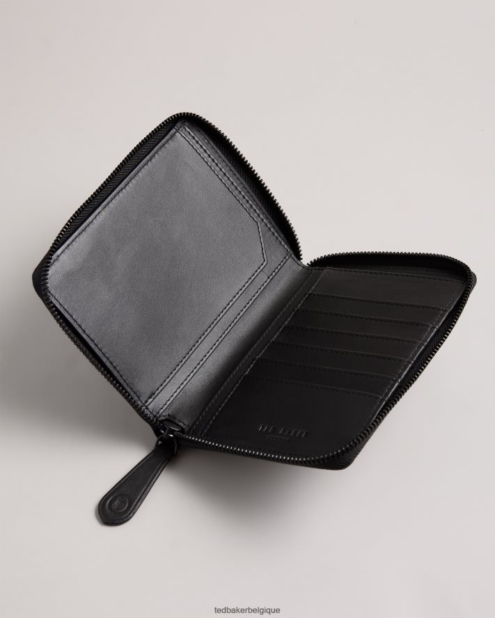 être Ted Baker collection tobery house check ensemble de voyage en cuir noir FR8J421739 cadeaux