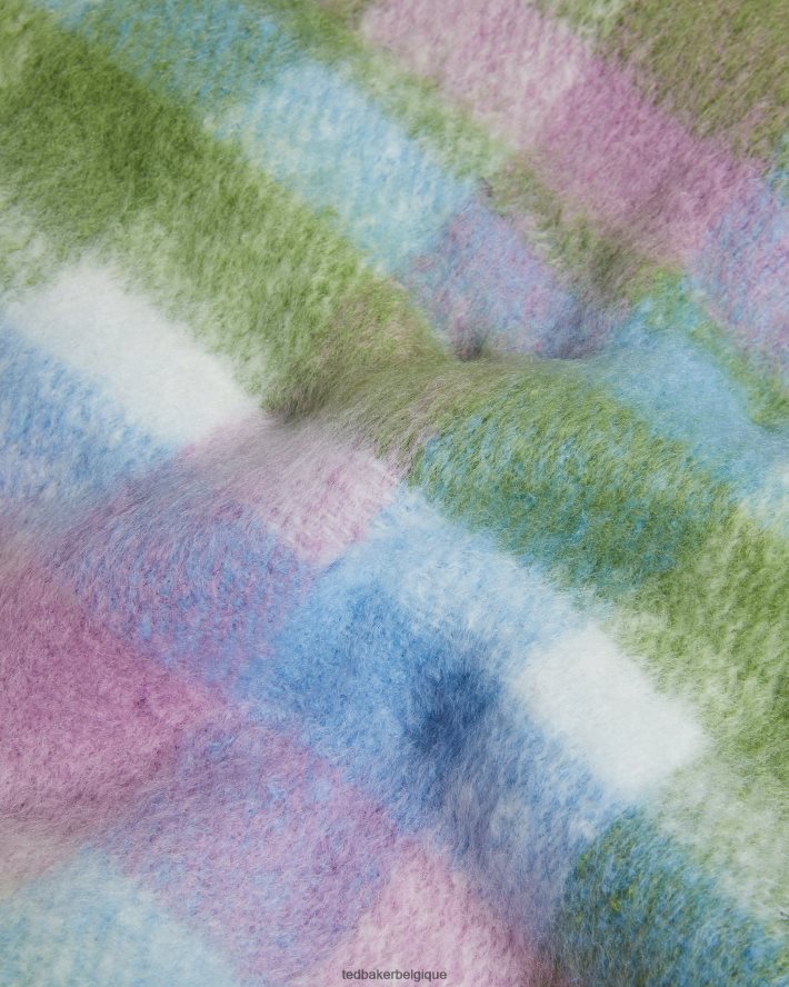 être Ted Baker femmes écharpe à carreaux charloa vert clair FR8J42954 accessoires