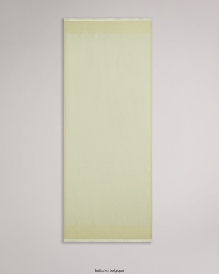 être Ted Baker femmes écharpe longue esteli pl-vert FR8J42957 accessoires