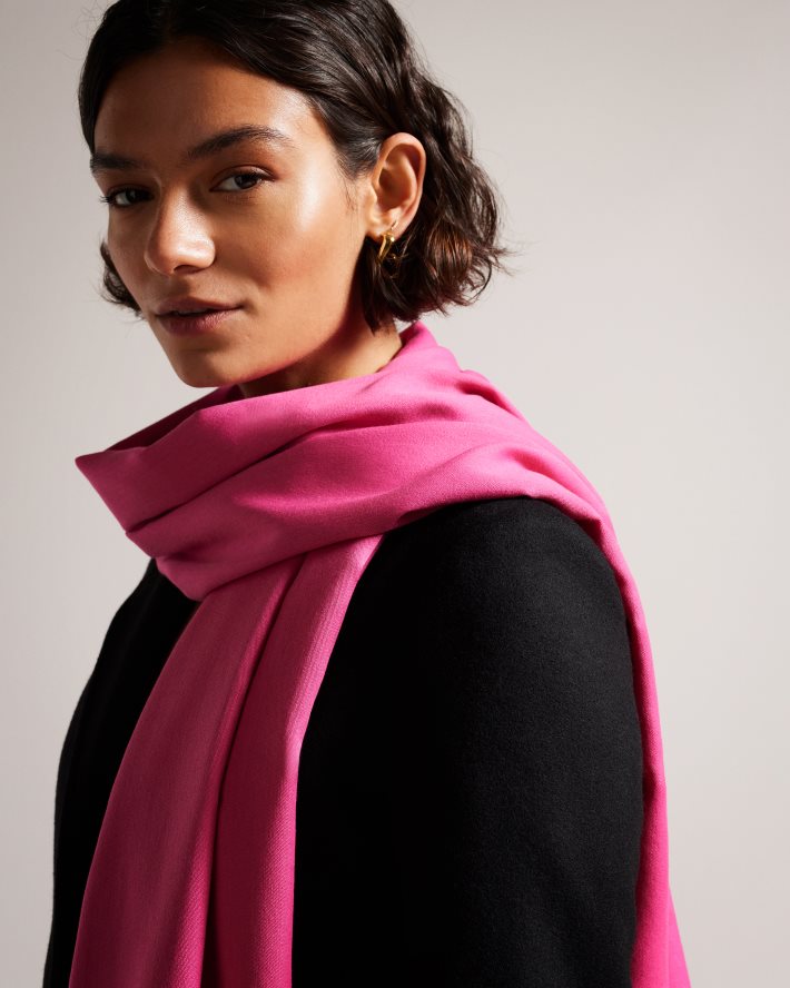 être Ted Baker femmes écharpe longue esteli rose FR8J421116 accessoires