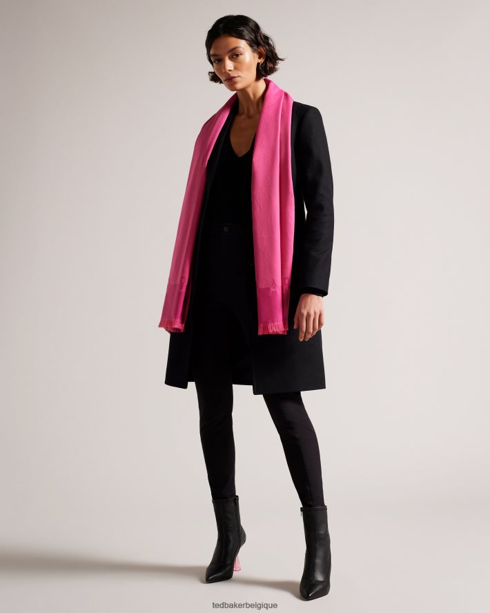 être Ted Baker femmes écharpe longue esteli rose FR8J421116 accessoires