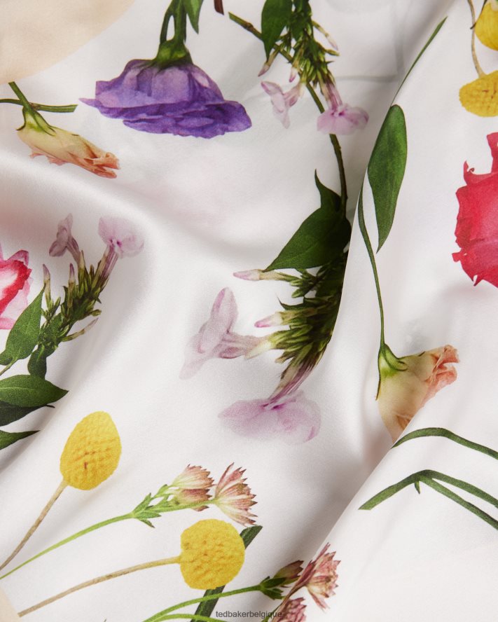être Ted Baker femmes écharpe longue à imprimé floral bettyye écru FR8J42978 accessoires