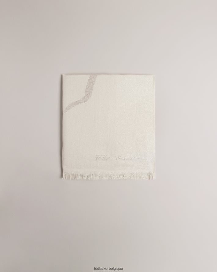 être Ted Baker femmes écharpe shersa magnolia naturel FR8J421167 accessoires