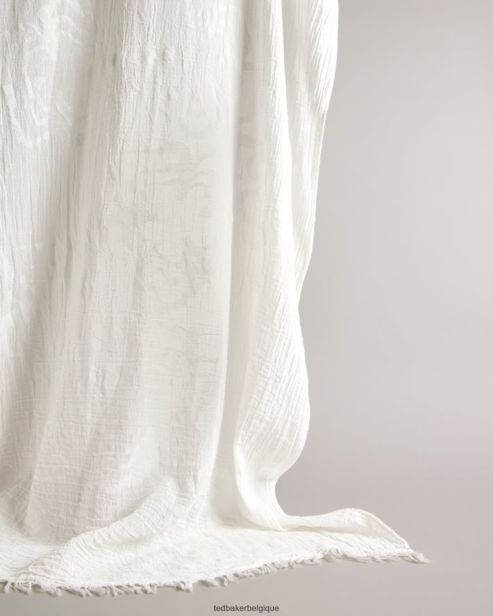 être Ted Baker femmes écharpe tissée texturée Beckkie écru FR8J42945 accessoires