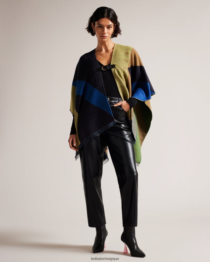 être Ted Baker femmes poncho à boucle suffia bleu foncé FR8J421034 accessoires