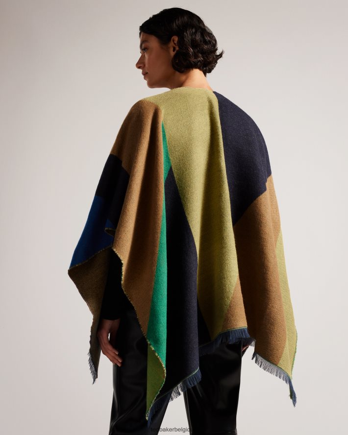 être Ted Baker femmes poncho à boucle suffia bleu foncé FR8J421034 accessoires