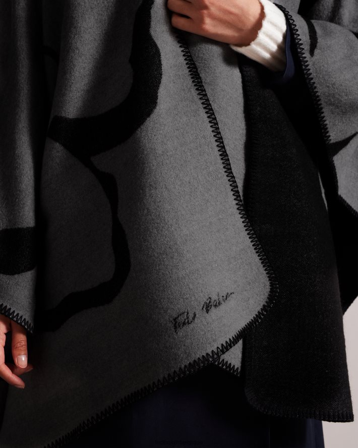 être Ted Baker femmes poncho magnolia disponible gris clair FR8J42965 accessoires