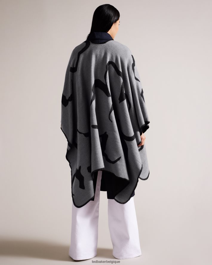 être Ted Baker femmes poncho magnolia disponible gris clair FR8J42965 accessoires