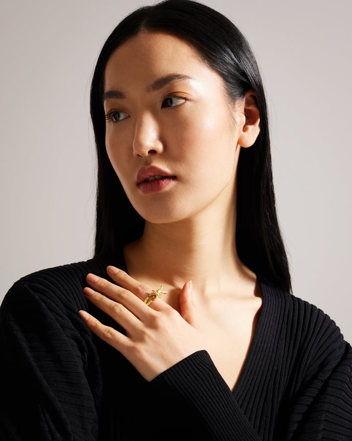 être Ted Baker femmes bague lapin rabbela couleur or FR8J421104 accessoires