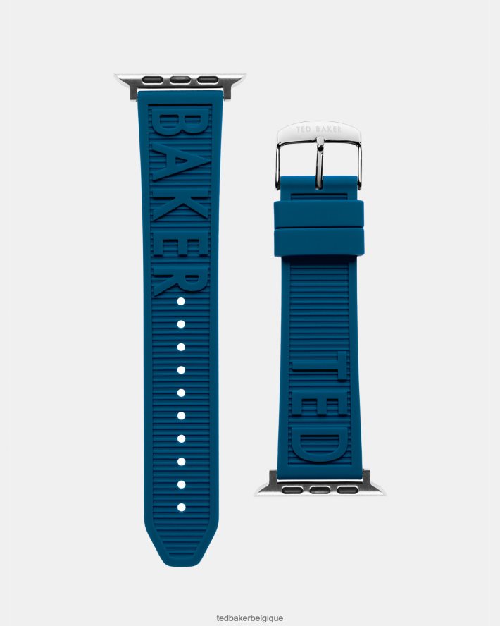 être Ted Baker femmes bracelet Apple Watch avec logo en silicone éthane bleu FR8J422038 accessoires