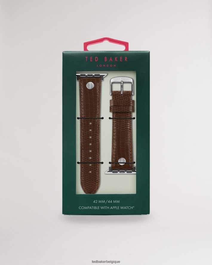 être Ted Baker femmes bracelet Apple Watch en cuir marron brun FR8J421902 accessoires
