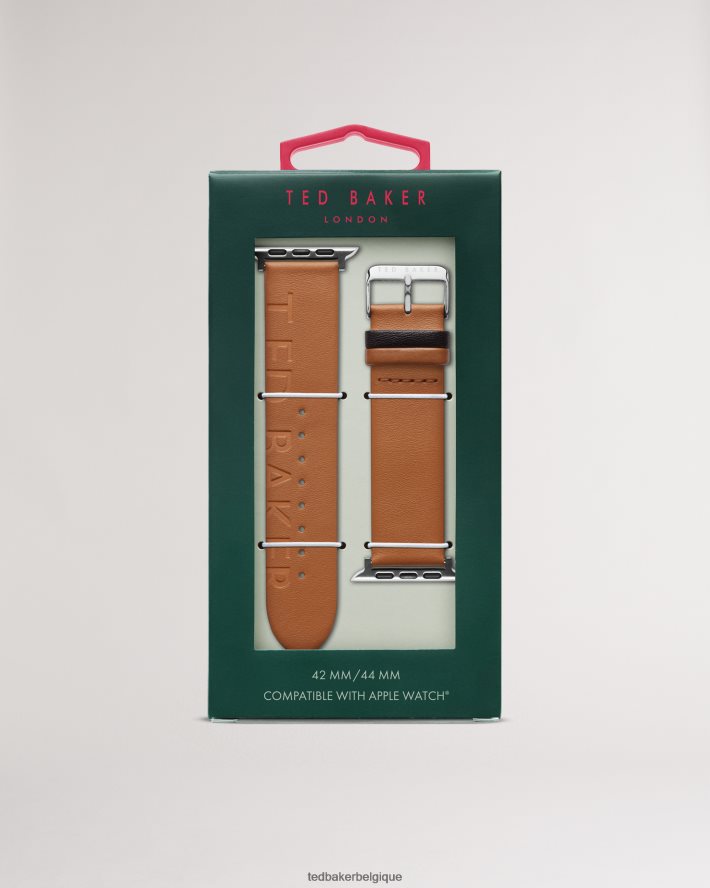 être Ted Baker femmes bracelet apple watch en cuir de titane bronzer FR8J422007 accessoires