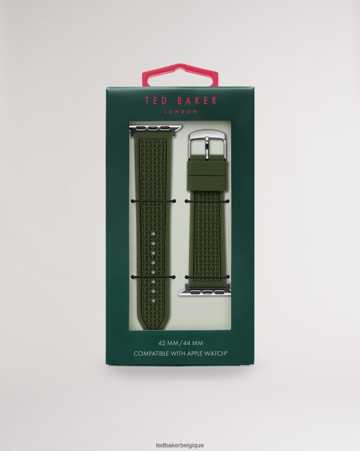 être Ted Baker femmes bracelet de montre apple en silicone vert stropp vert FR8J421978 accessoires
