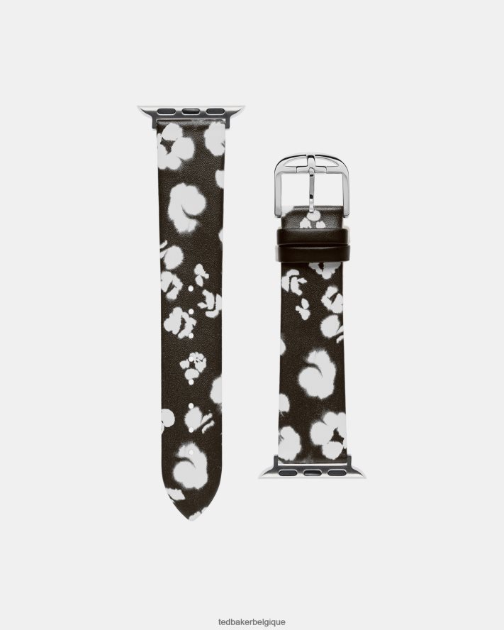 être Ted Baker femmes bracelet de montre imprimé sansia pour pomme noir blanc FR8J421202 accessoires