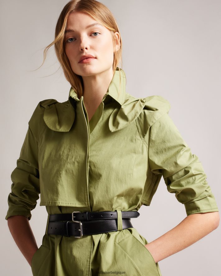 être Ted Baker femmes ensemble de ceinture en cuir brillant sofel noir FR8J421156 accessoires