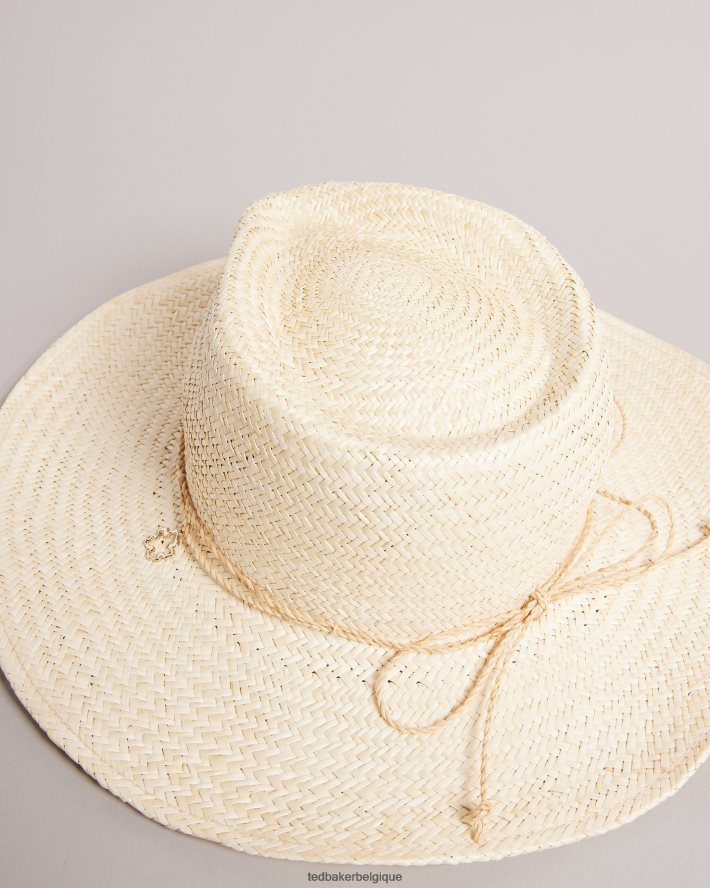 être Ted Baker femmes chapeau de cowboy en paille kyloa naturel FR8J42966 accessoires
