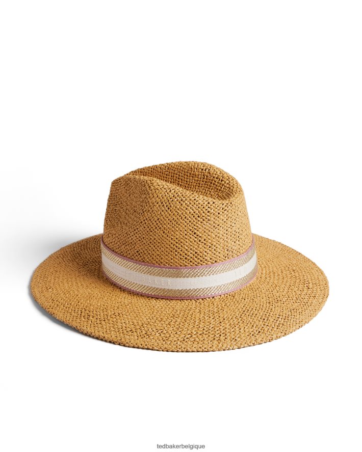être Ted Baker femmes fedora en paille clairie naturel FR8J42983 accessoires