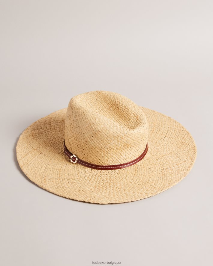être Ted Baker femmes jenahh chapeau de paille naturel FR8J42991 accessoires