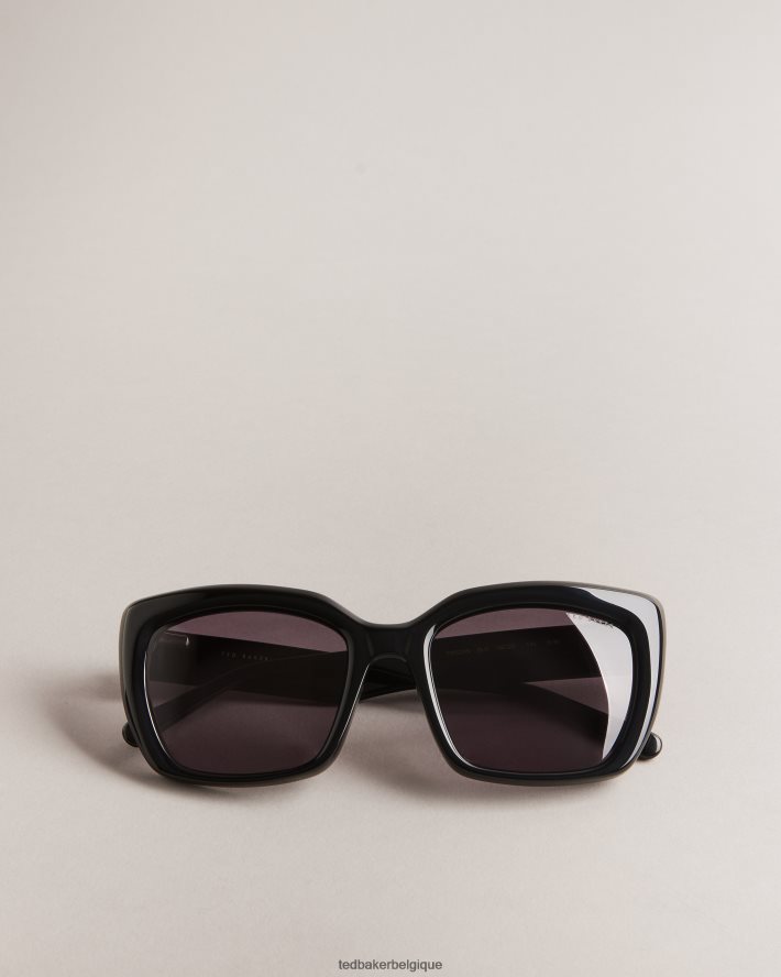 être Ted Baker femmes Lunettes de soleil à monture œil de chat épaisse Birman noir FR8J421125 accessoires