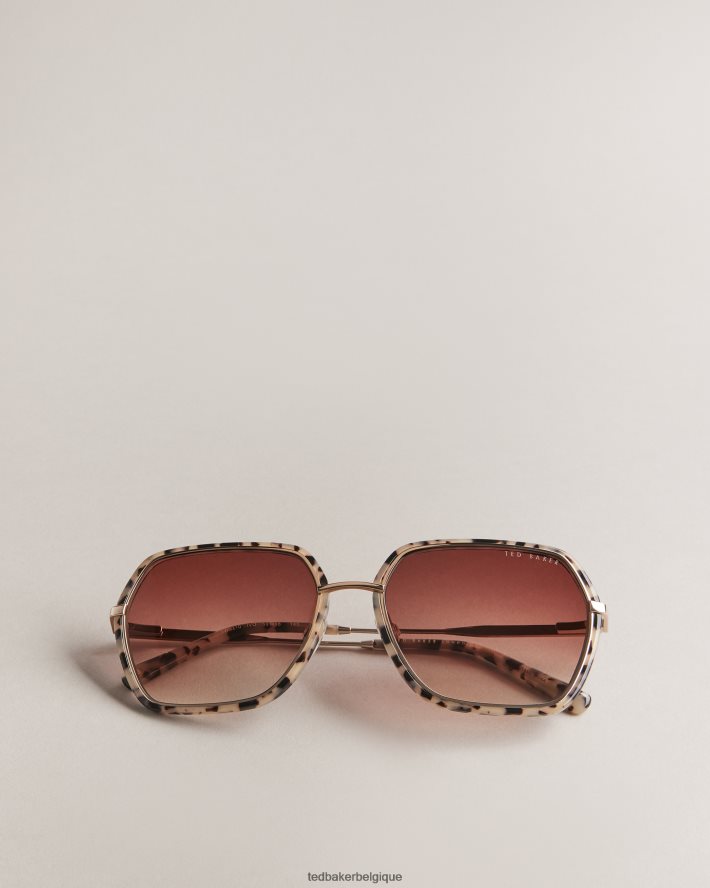 être Ted Baker femmes aadax lunettes de soleil oversize écaille de tortue écaille de tortue FR8J421148 accessoires