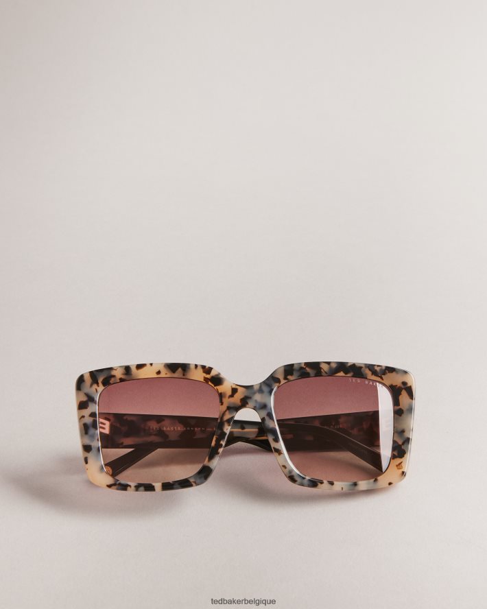 être Ted Baker femmes doxies - grosses lunettes de soleil carrées écaille de tortue FR8J421162 accessoires