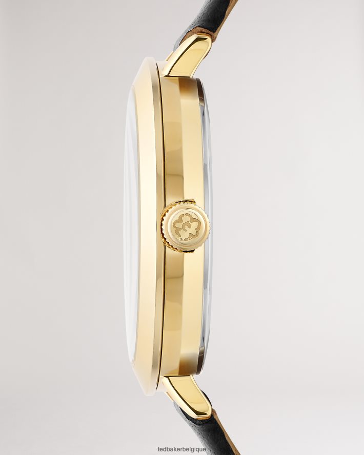 être Ted Baker femmes amieyy - montre en cuir avec détail magnolia noir FR8J421088 accessoires