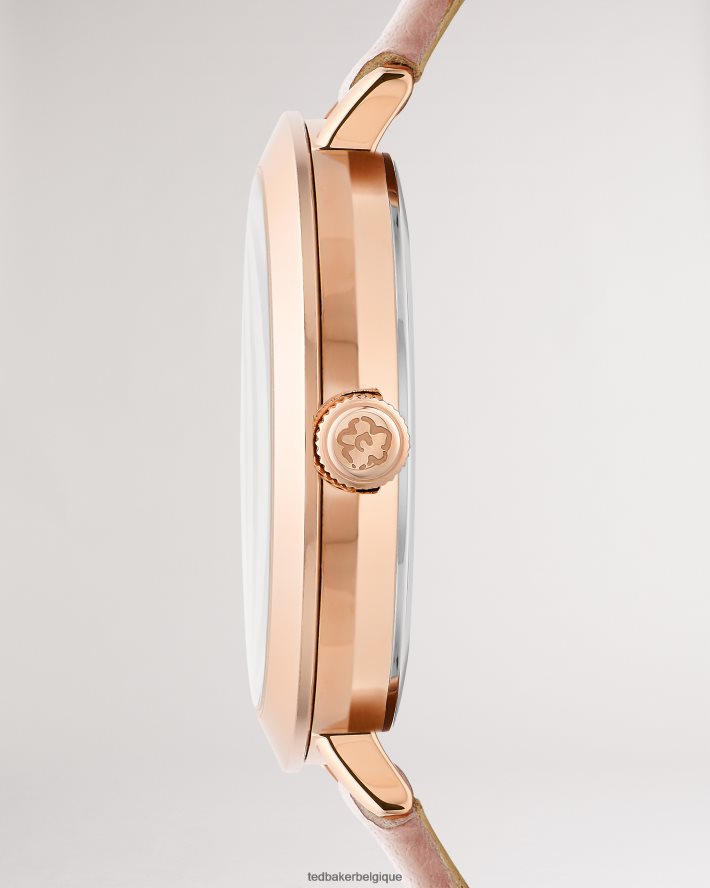 être Ted Baker femmes ammmy - montre en cuir avec détail magnolia rose FR8J42972 accessoires