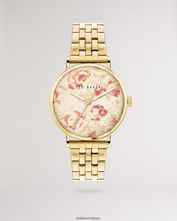 être Ted Baker femmes montre à cadran imprimé floral vintage pippp couleur or FR8J421140 accessoires