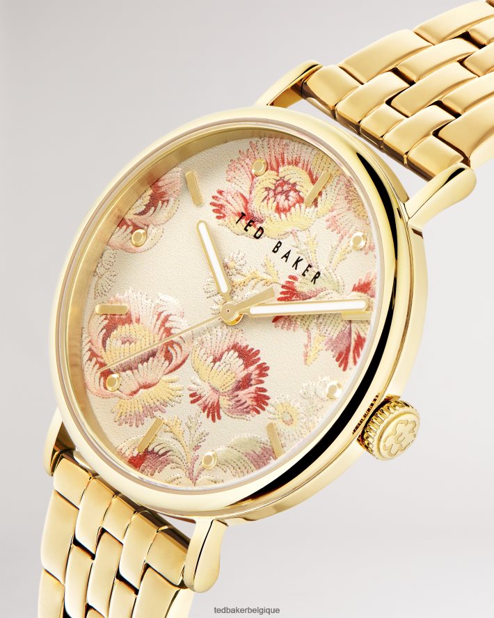 être Ted Baker femmes montre à cadran imprimé floral vintage pippp couleur or FR8J421140 accessoires