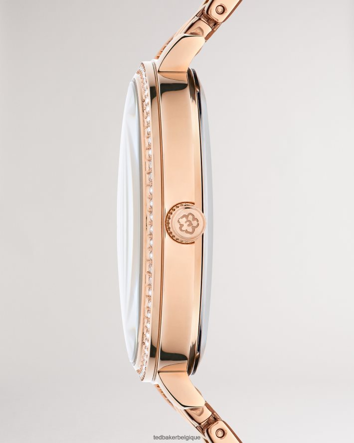 être Ted Baker femmes montre chessit ornée de cristaux avec bracelet en acier inoxydable couleur or rose FR8J42975 accessoires