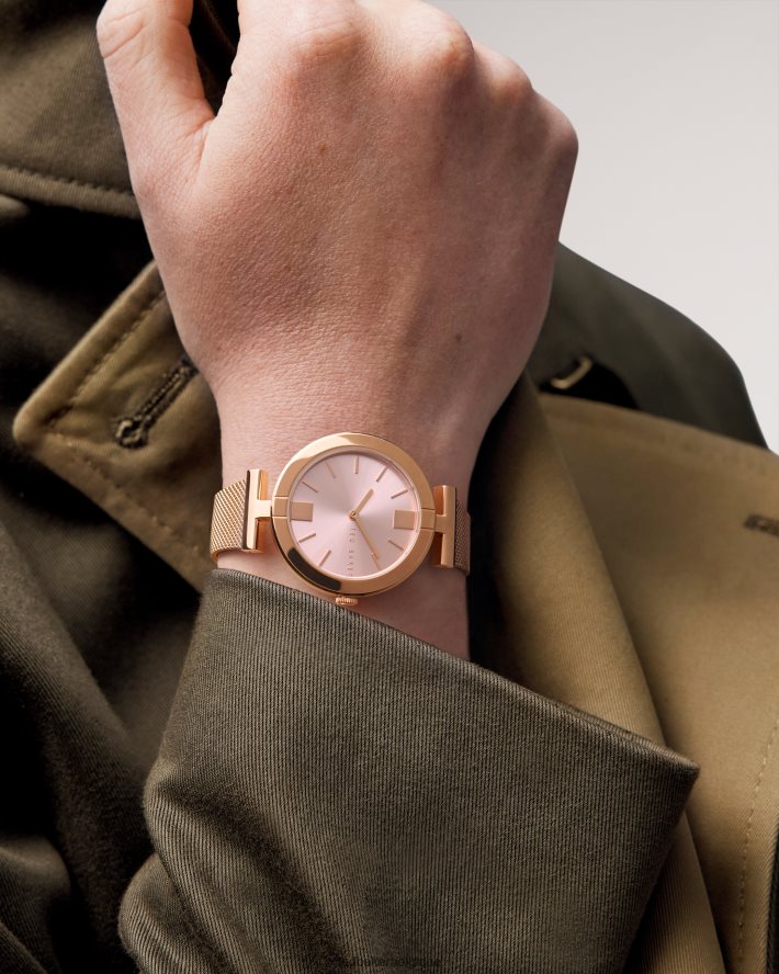 être Ted Baker femmes montre darbea t frame avec bracelet en maille couleur or rose FR8J421134 accessoires