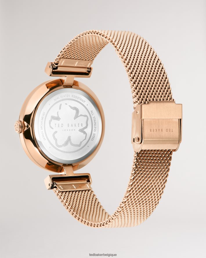 être Ted Baker femmes montre darbea t frame avec bracelet en maille couleur or rose FR8J421134 accessoires