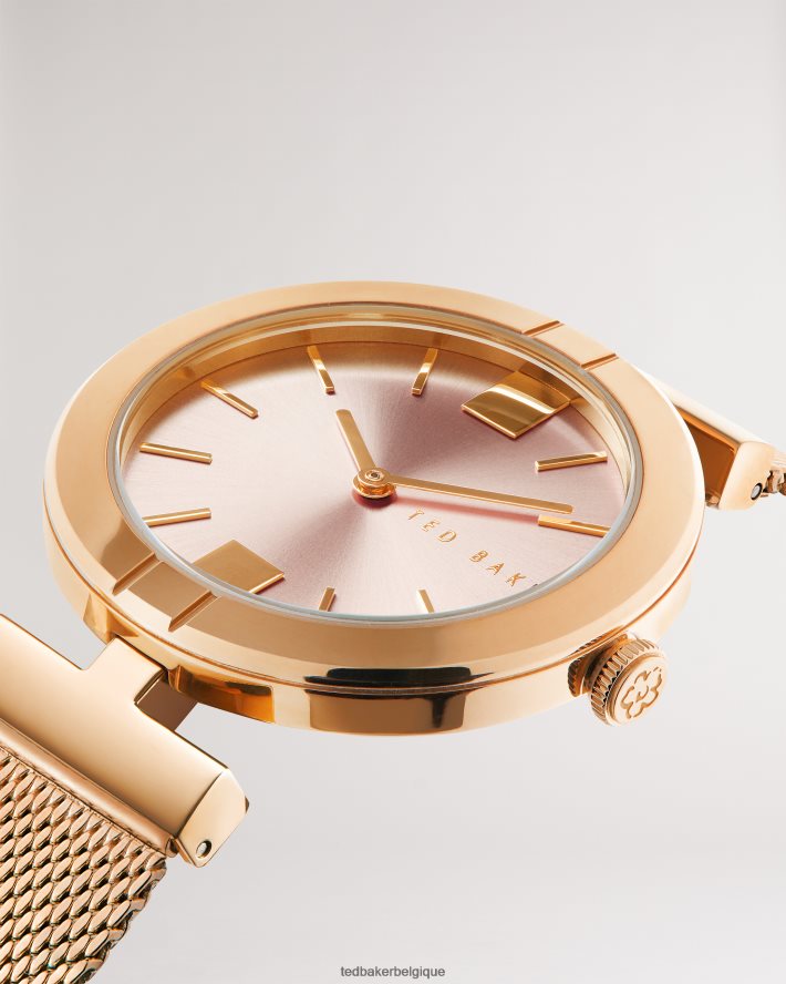 être Ted Baker femmes montre darbea t frame avec bracelet en maille couleur or rose FR8J421134 accessoires