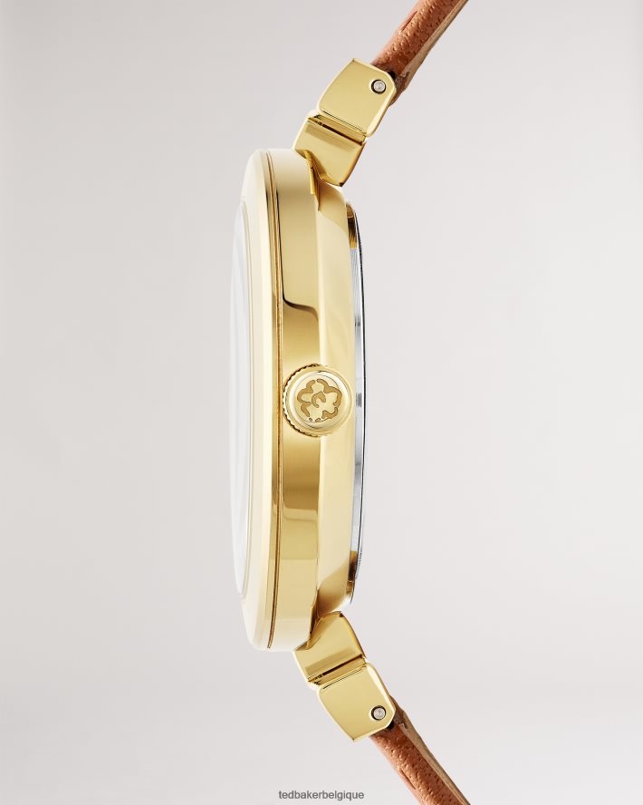 être Ted Baker femmes montre darbii t frame avec bracelet en cuir bronzer FR8J421053 accessoires