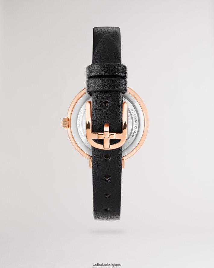 être Ted Baker femmes montre isidoro à imprimé floral avec bracelet en cuir noir FR8J421060 accessoires