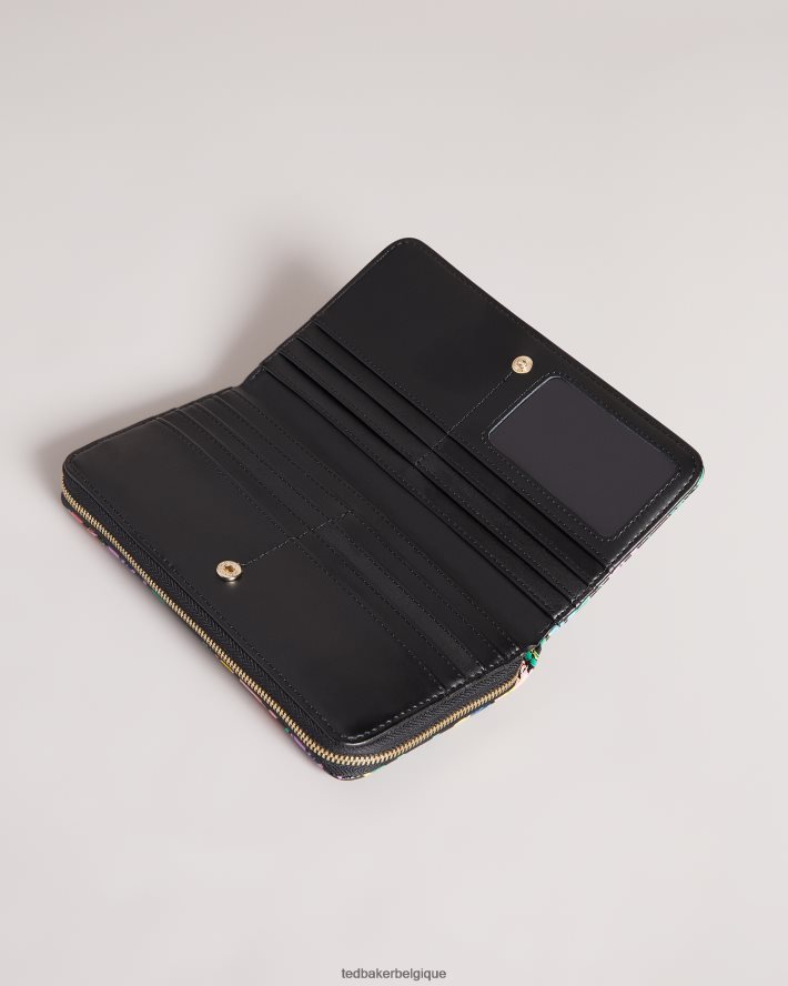 être Ted Baker femmes Parciea flirty texture magnolia grand sac à main zippé noir FR8J421179 accessoires