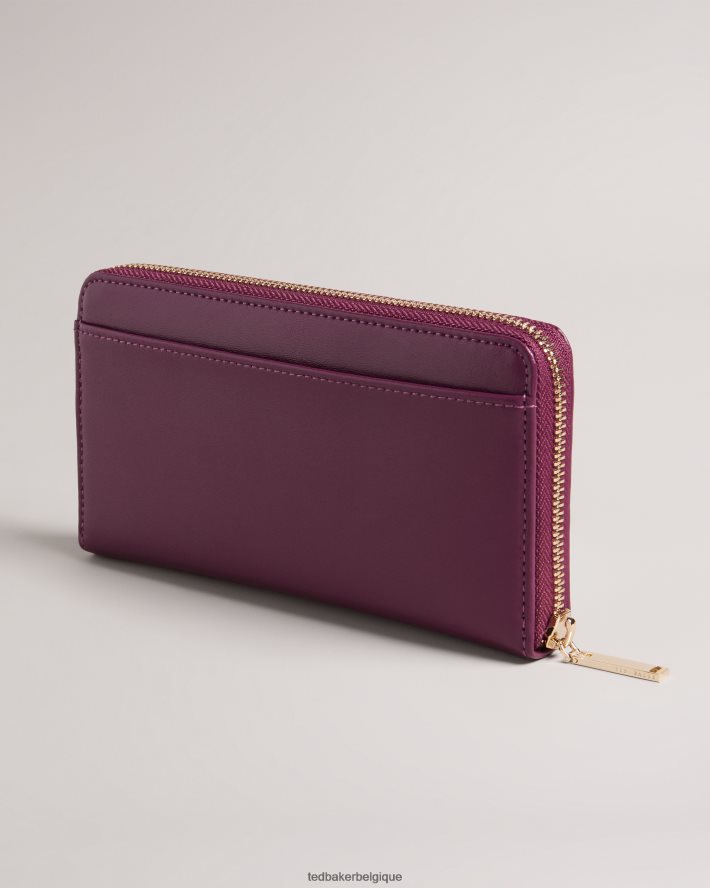 être Ted Baker femmes grand sac à main zippé à œillets et fleurs de jorjana sang de bœuf FR8J42946 accessoires