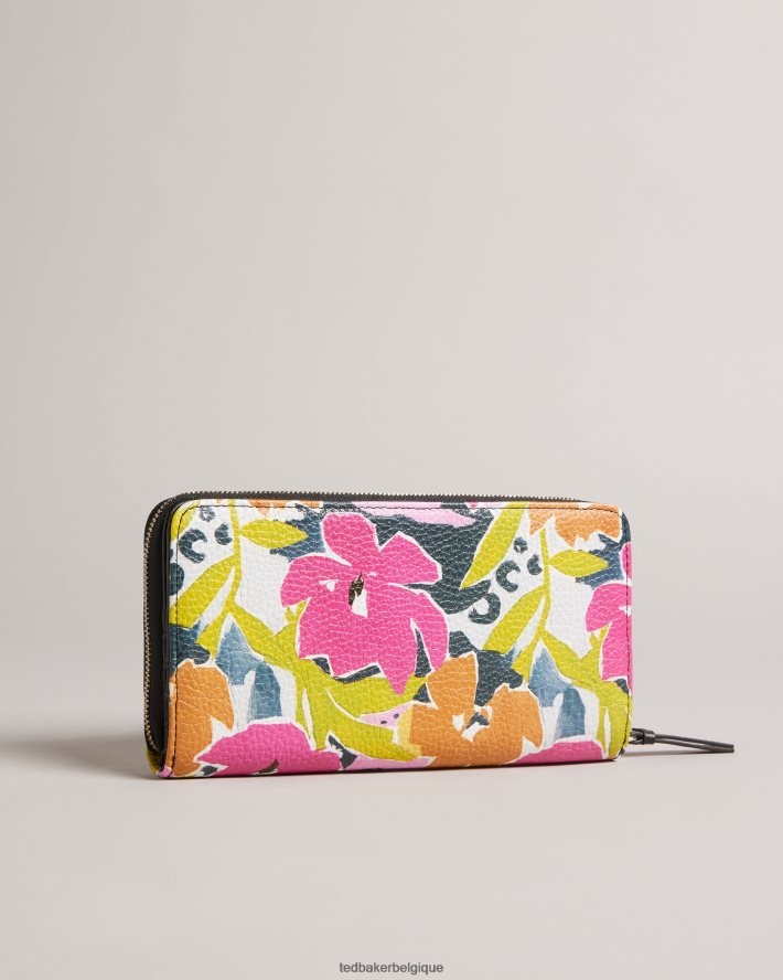 être Ted Baker femmes nasi grand sac à main zippé à imprimé magnolia rose FR8J421020 accessoires