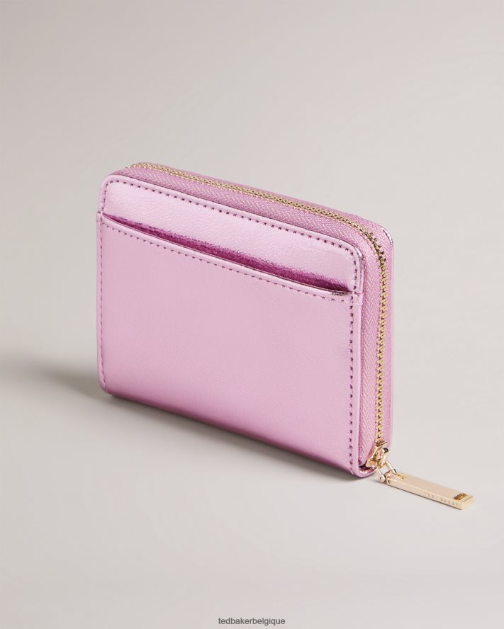 être Ted Baker femmes petit sac à main en cuir à fermeture éclair lilleee rose FR8J421048 accessoires